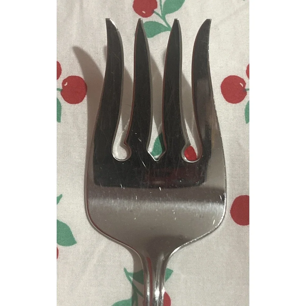 Vintage Oneida BANCROFT 18/8‎ Stainless Flatware Silverware Serving Meat Fork